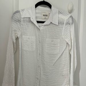 Mudd White Button-down Shirt - XS